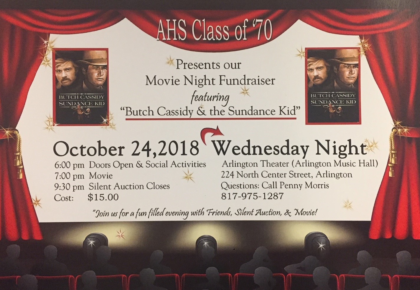 AHS Class of '70-Movie Night Fundraiser