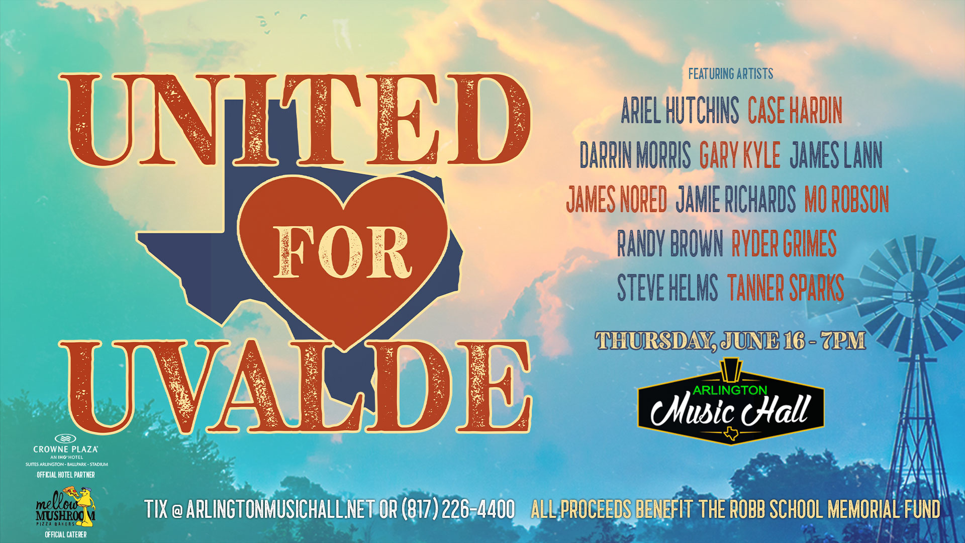 United for Uvalde* - A Benefit Concert