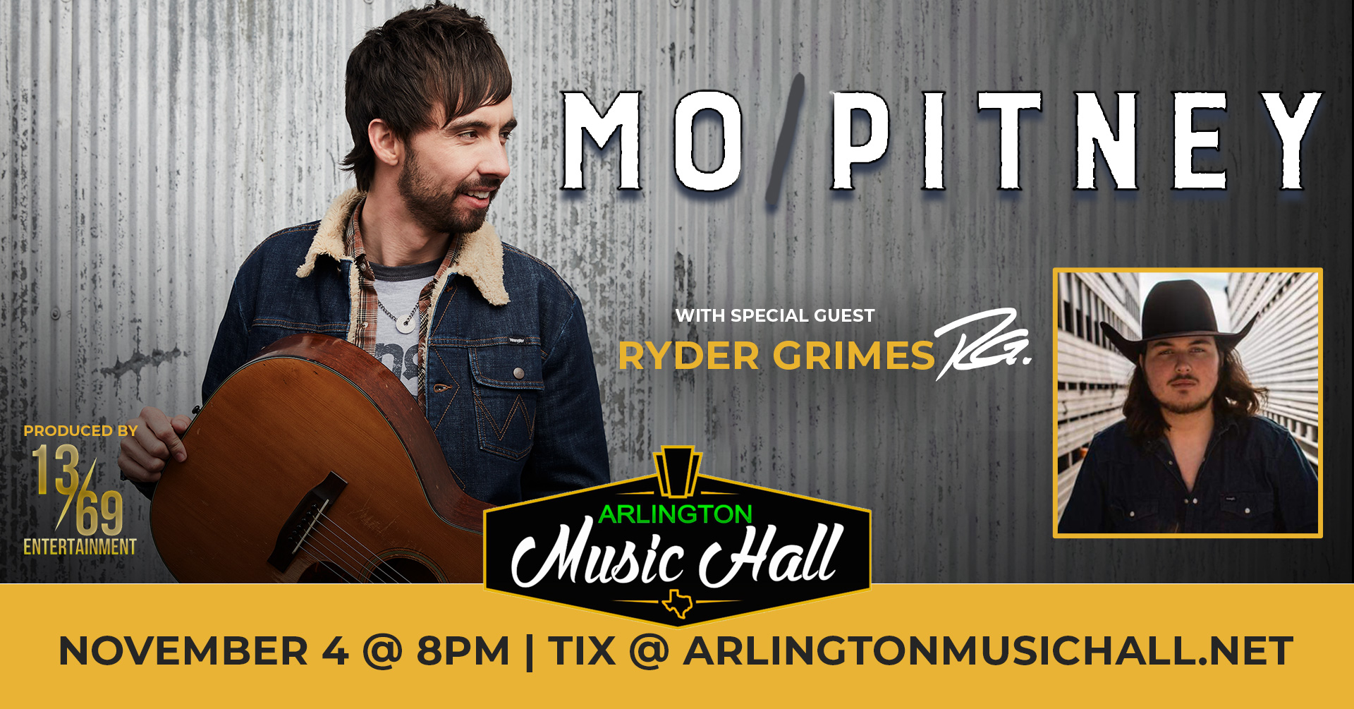 Mo Pitney with special guest Ryder Grimes